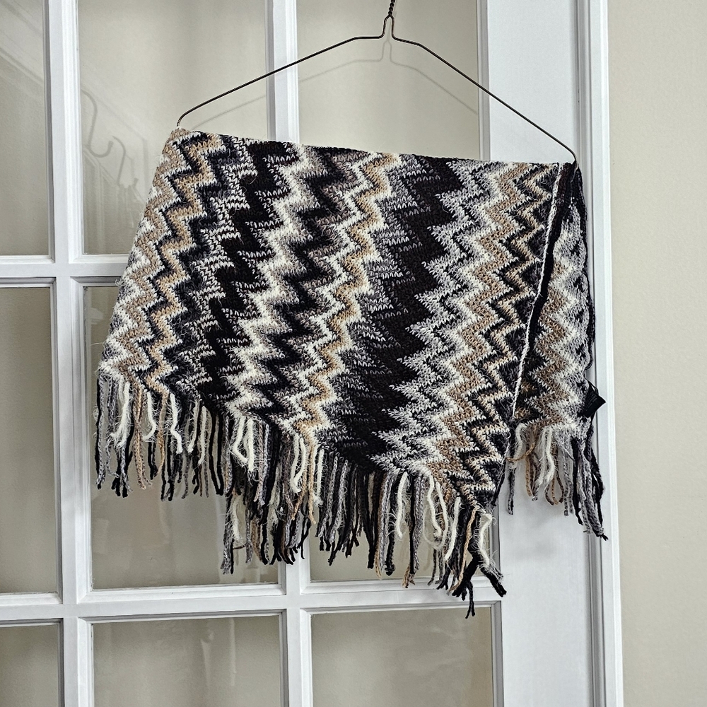 Steve Madden Womens Scarf Cowl New Soft Brown Black Gray White Metallic